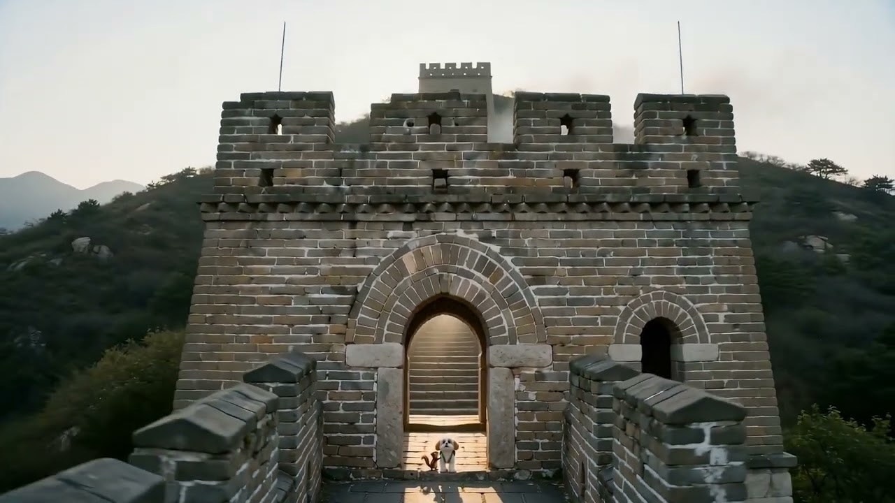 Episode 2 — the Great Wall of China winding over mountains
